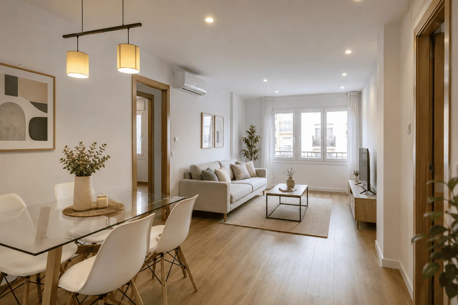 Salón de piso reformado vendido en el centro de Castellón