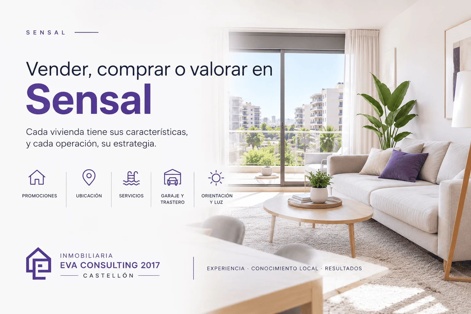 Vivienda en Sensal, Castellón, en una urbanización residencial con terraza, garaje y zonas comunes.